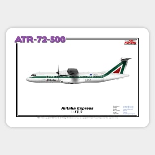 Avions de Transport Régional 72-500 - Alitalia Express (Art Print) Sticker